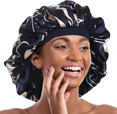 Sleep cap for curly hair - Silk Hair Wrap for Sleeping, Mulberry Silk Bonnet Double-Sided Sleep Cap Sleep Turban Hair Bonnet for Curly Hair Women Silk Sleep Cap with Elastic Bow Stay On Head (Black) (3.2)95. £599 (£5.99/count) Save 5% on any 4 qualifying items. Get it Saturday, Jan 7. FREE Delivery by Amazon.
